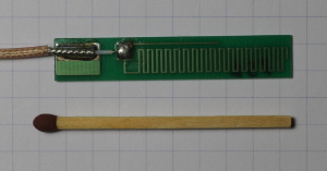 A small GSM antenna for 900 and 1800 MHz
