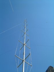 Spare antenna viewed from it's base