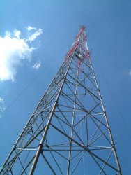 Main antenna, viewed from the base