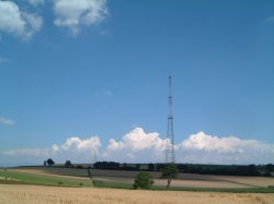 View of both MW antennas (main and spare)