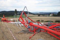 Main antenna on the ground, Aug. 20, 2014.