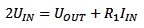 2 * U_IN = U_OUT + R_1 * I_IN