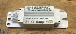 Picture of the inductive ballast used here, IBV 230V AC 50Hz 40/36W (2x18) 0.43A (click to enlarge).
