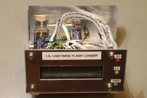 Front view of the lightning logger (click to enlarge).