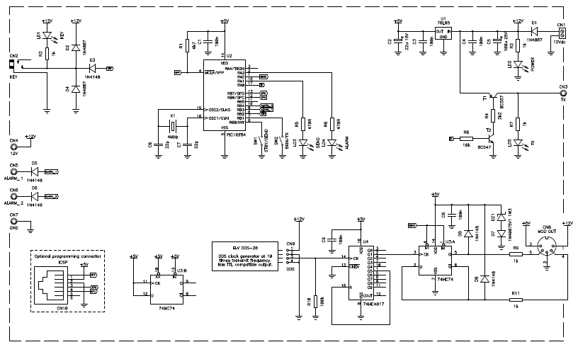 Circuit diagram of the driver unit (click to enlarge)
