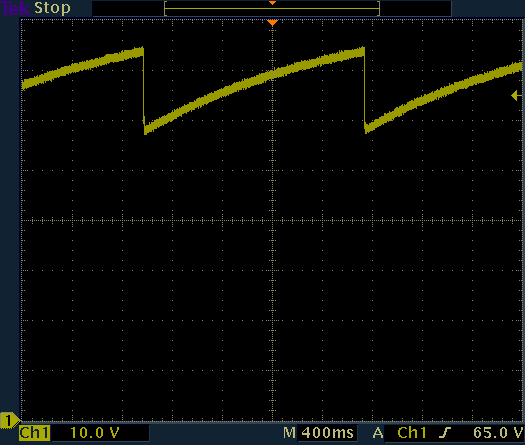 Lamp voltage when powered with a 120Vac mains.