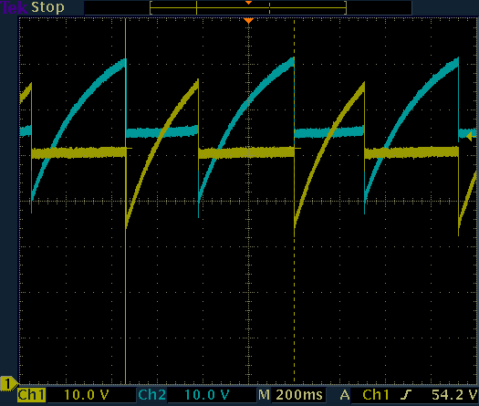 Voltage on the two lamps.