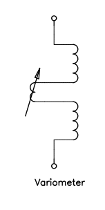 Circuit diagram of a variometer.