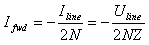 I_fwd=-I_line/(2N)=-U_line/(2NZ)