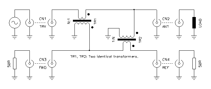 Circuit diagram of the tandem match