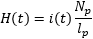 H(t) = i(t) N_p / l_p