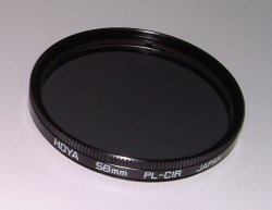 Picture of a circular polarized filter