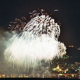 Fireworks of the city of Neuchatel, Aug. 1, 2005.