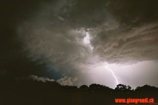Lightning strikes from my window, 20mm f/2.8 5s
